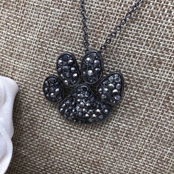Jewelry - Paw Print Crystal Necklace
